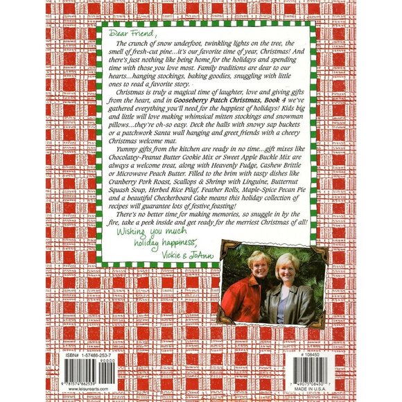 Leisure Arts Gooseberry Patch Christmas Book 4 Hardcover 2002 - Picture 2 of 2